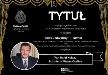 Burmistrz Miasta Gorlice laureatem plebiscytu TADEK