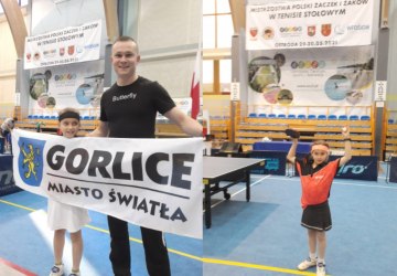 Zawodniczka z Gorlic na Mistrzostwach Polski w tenisie stołowym