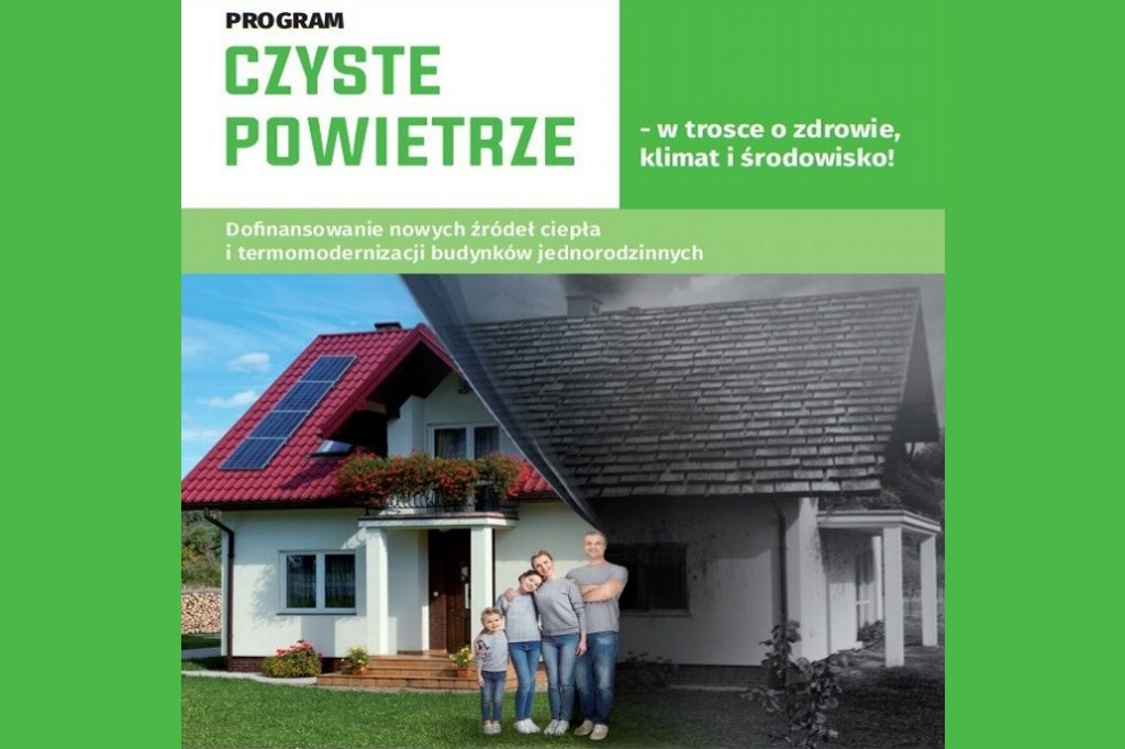 Program Rządowy Czyste Powietrze -  spotkania informacyjne i szczegóły.