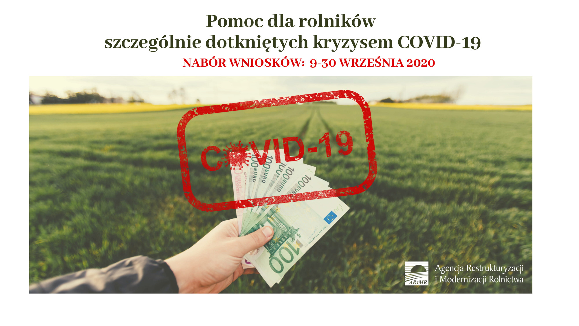 Rusza pomoc dla rolników szczególnie dotkniętych kryzysem COVID-19