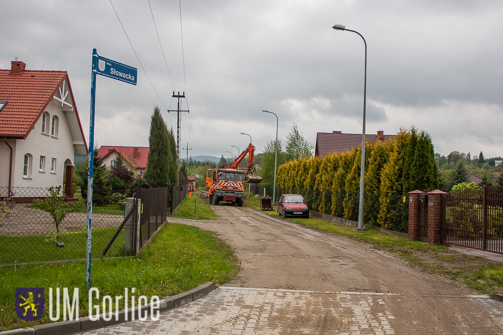 Prace na ul. Słowackiej