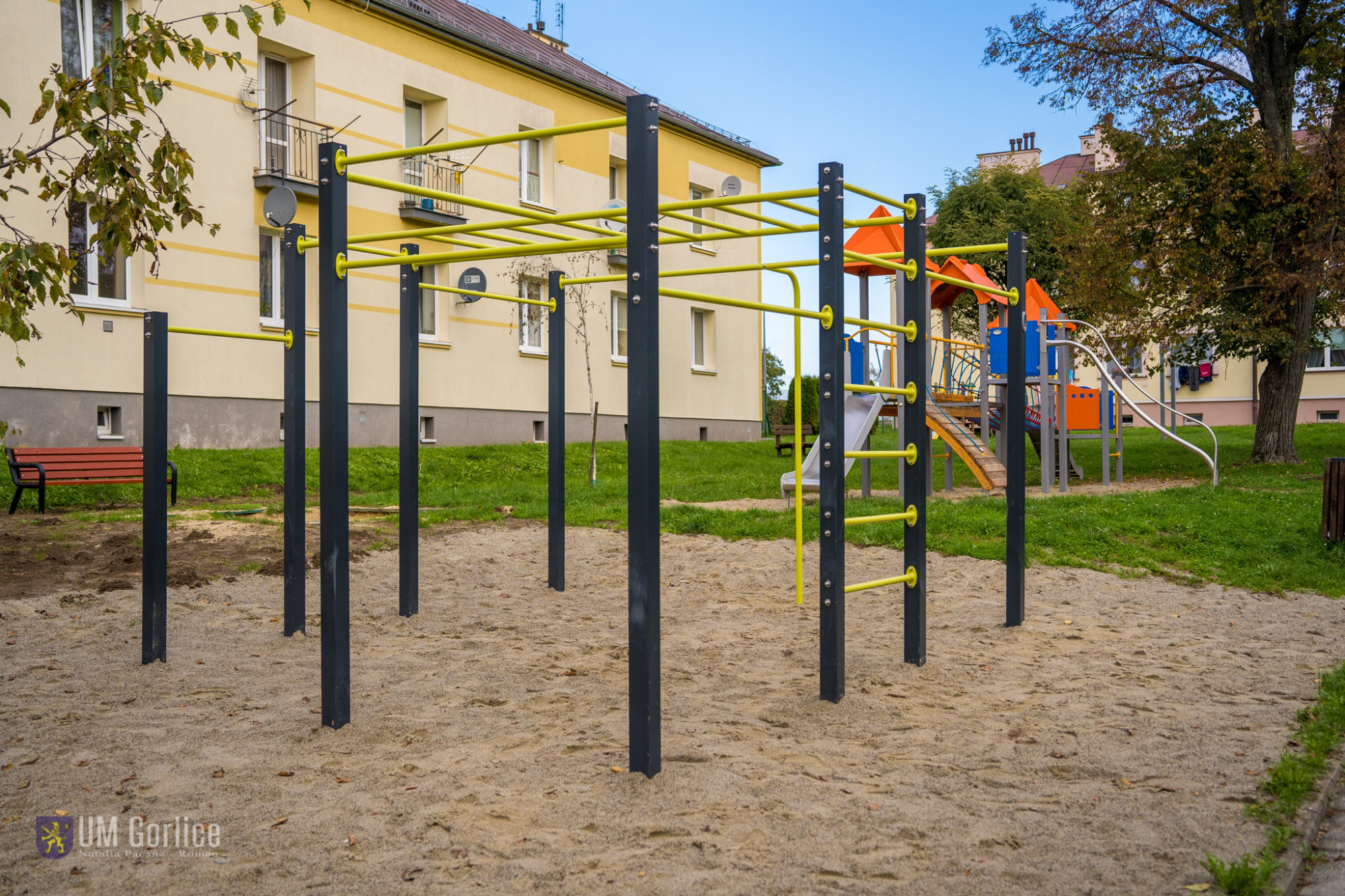 Plac zabaw po modernizacji.