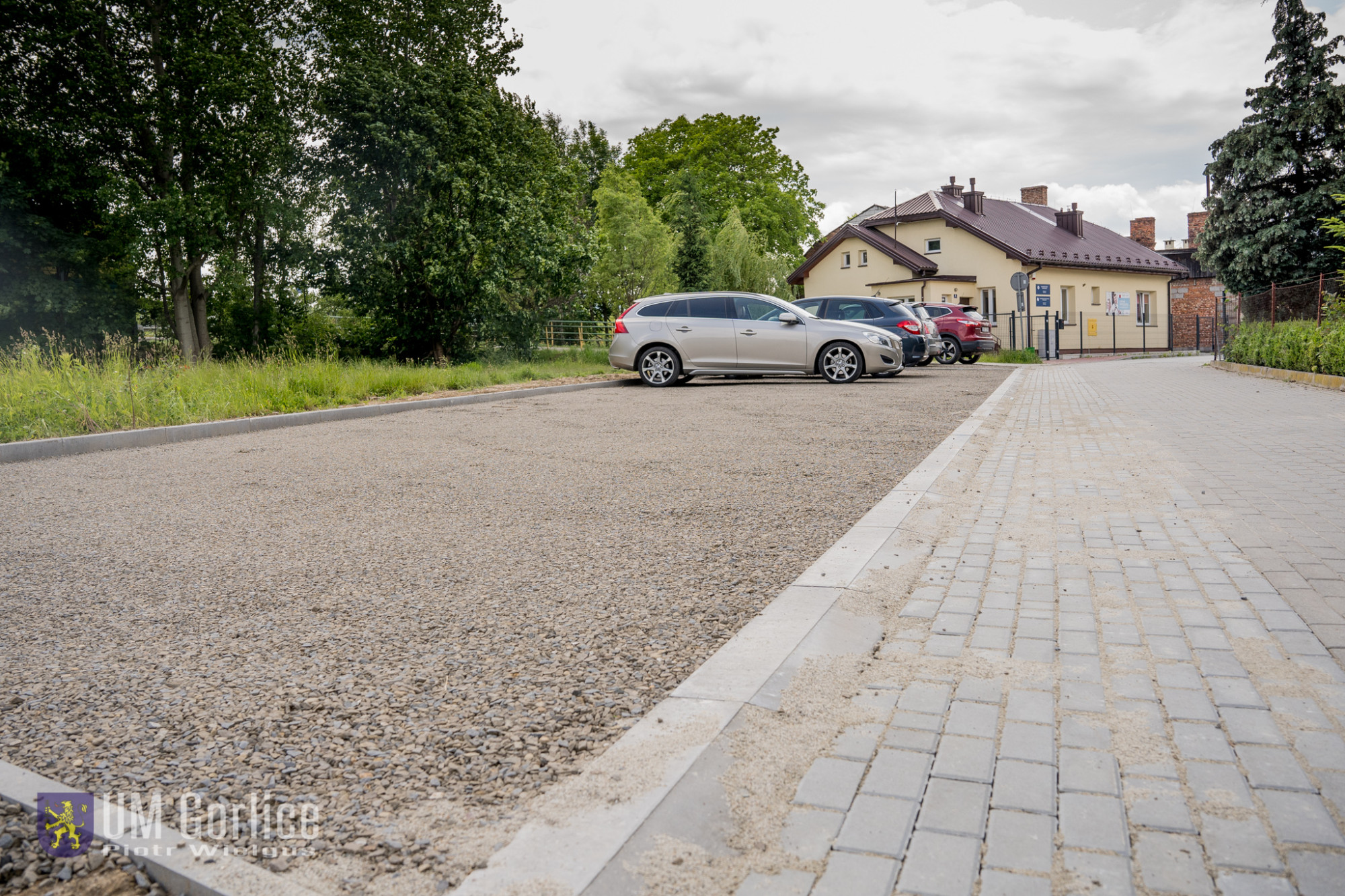 Utwardzony plac przy ul. Rzeźniczej.