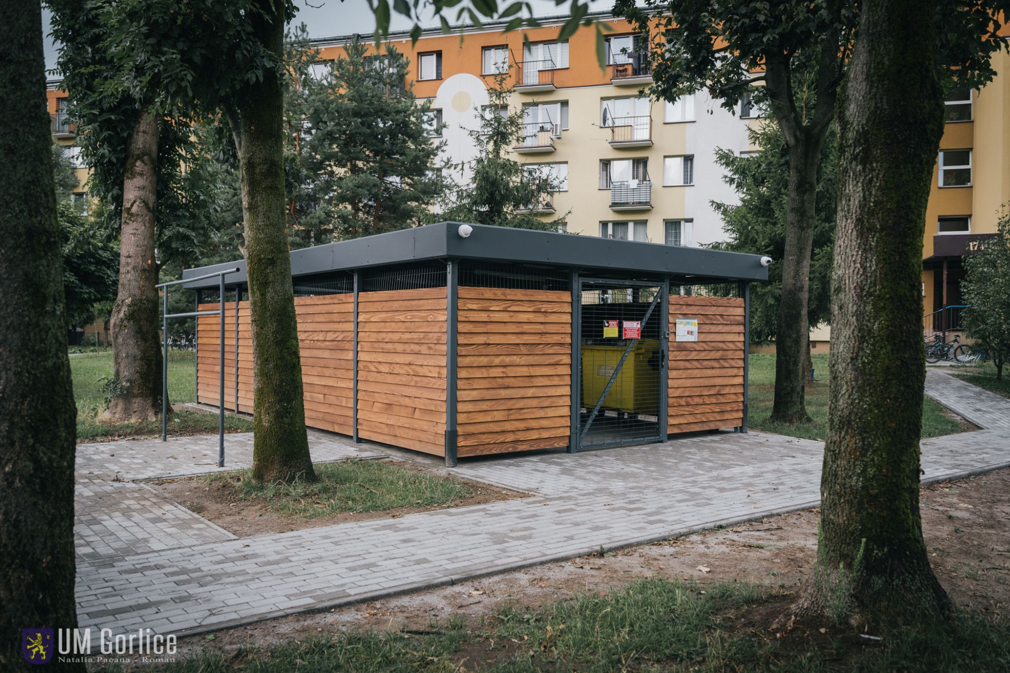 Wiata śmietnikowa przy ul. Konopnickiej