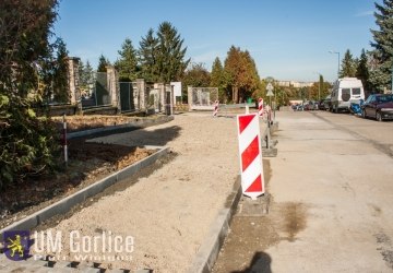 II etap budowy chodnika na Cmentarnej