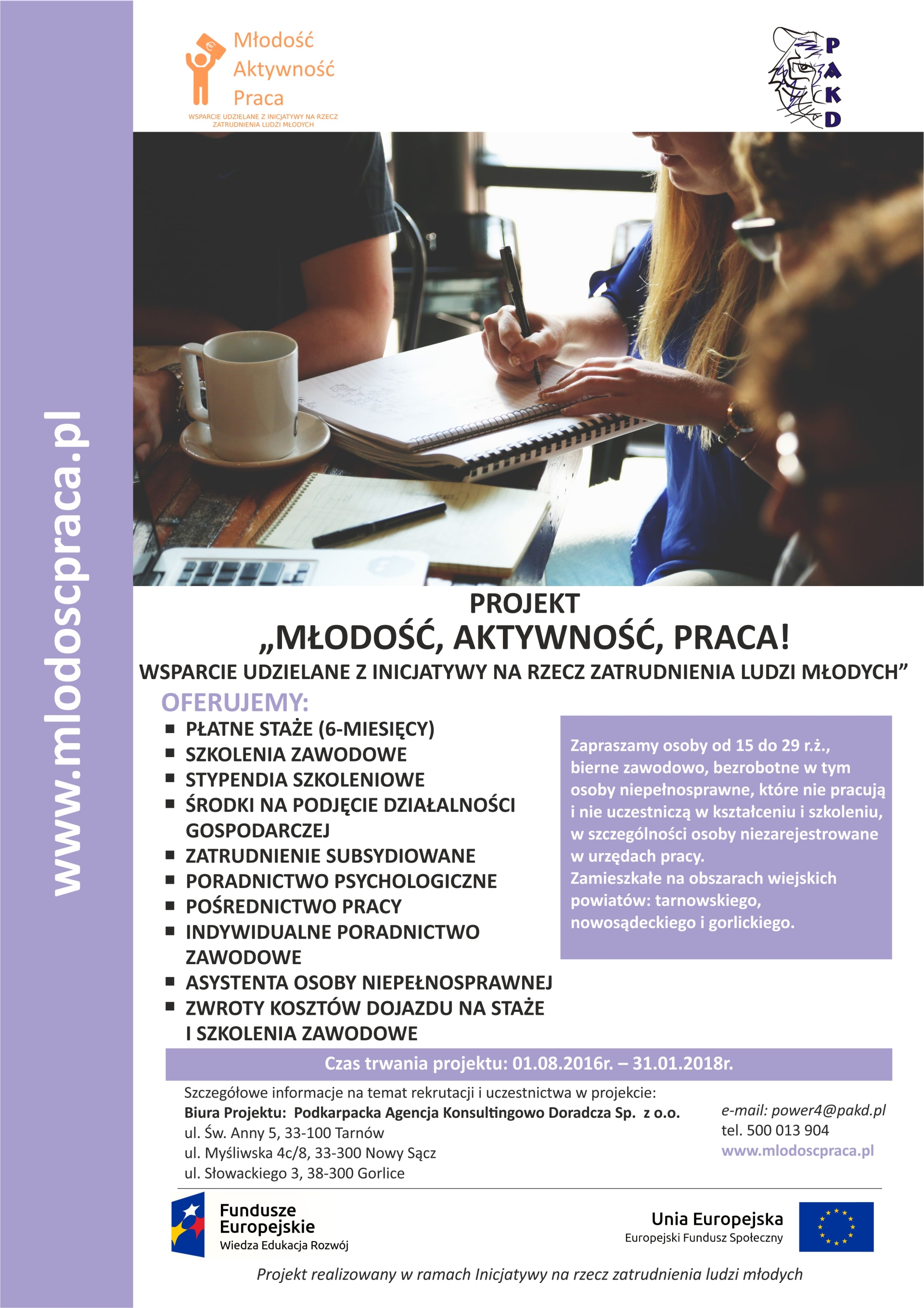 Młodość, Aktywność, Praca!