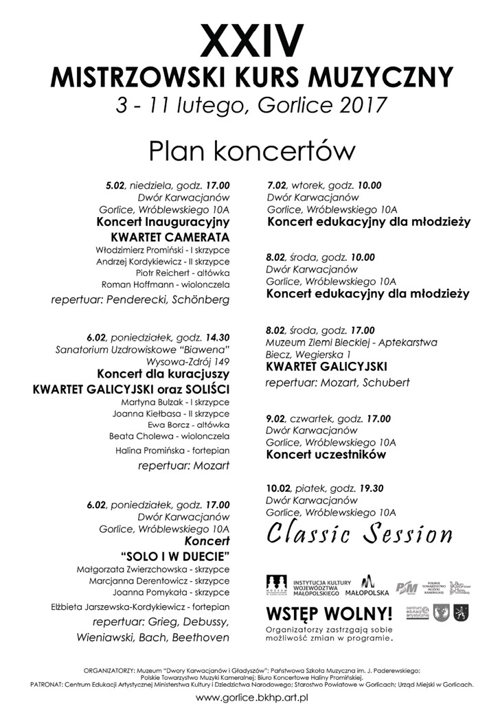XXIV Mistrzowskie Kursy Muzyczne