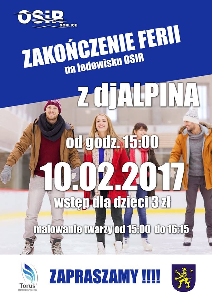 Zakończenie Ferii 2017 na lodowisku