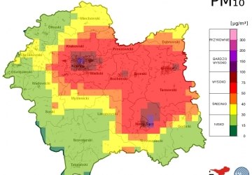 Ostrzeżenie o zanieczyszczeniu powietrza - aktualizacja