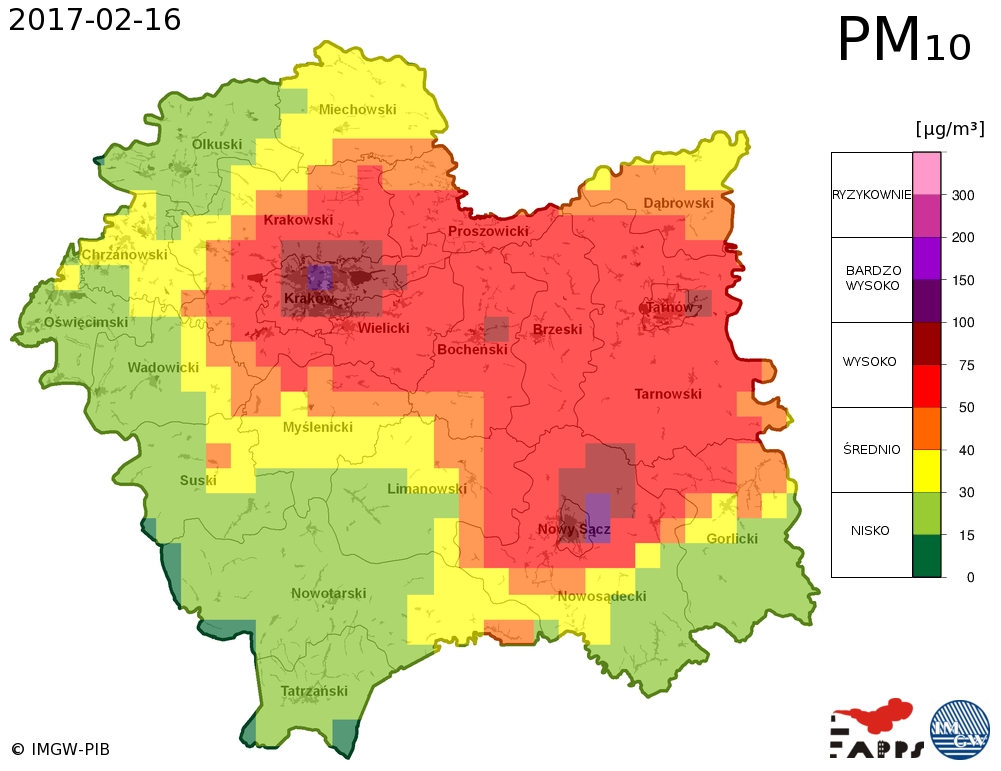 Ostrzeżenie o zanieczyszczeniu powietrza - aktualizacja