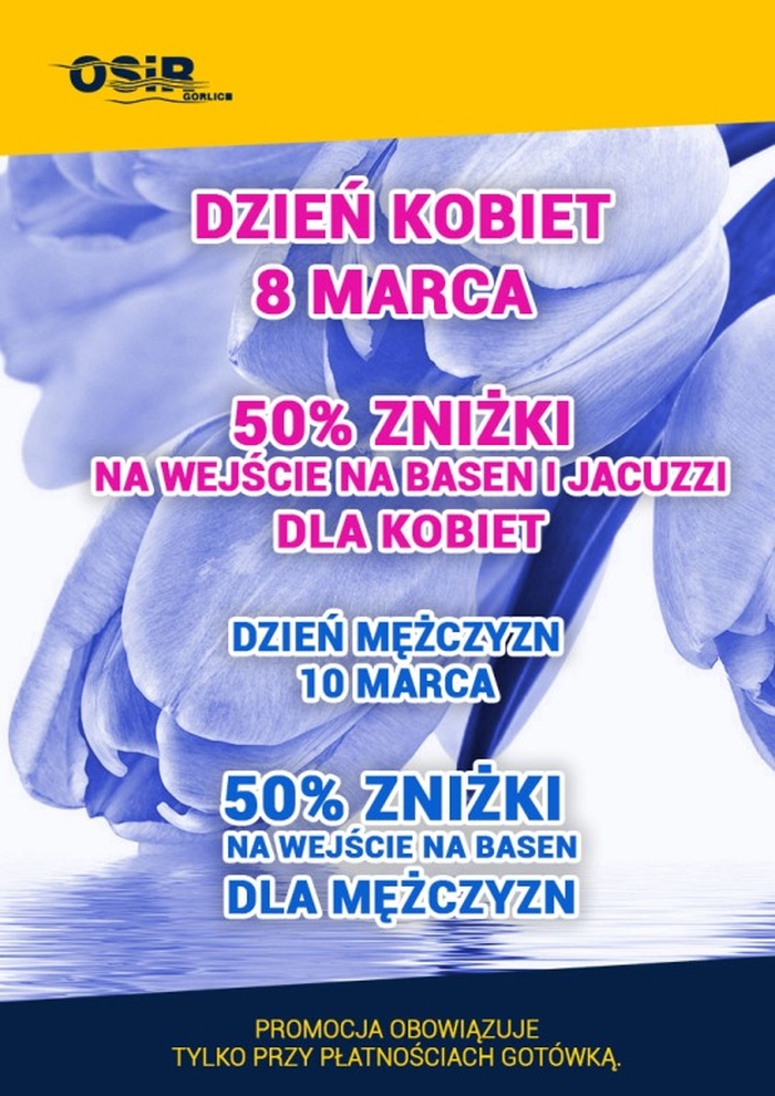 Dzień Kobiet i Dzień Mężczyzn na basenie