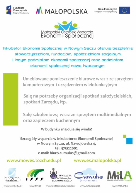 Bezpłatne wsparcie dla stowarzyszeń, fundacji i spółdzielni socjalnych