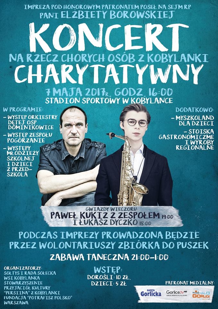 Koncert charytatywny w Kobylance
