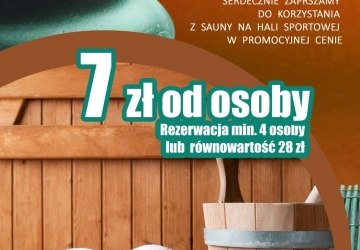Sauna w promocyjnej cenie