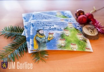 Rozdajemy świąteczne pocztówki z Gorlic!