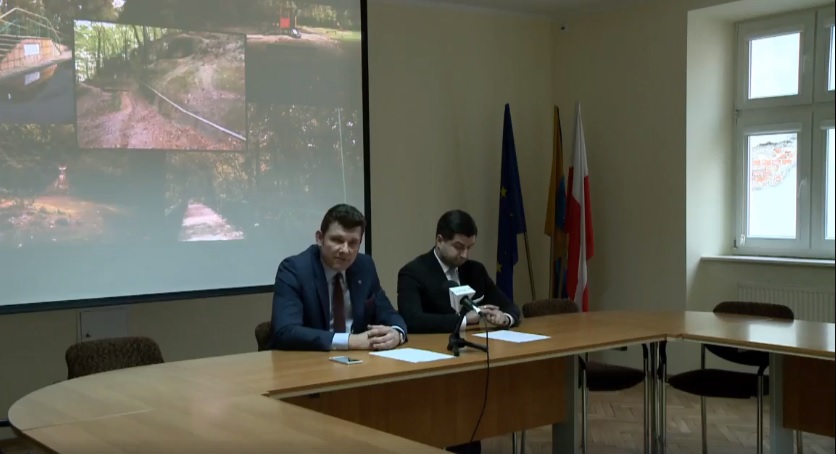 Konferencja o postępie prac w parku