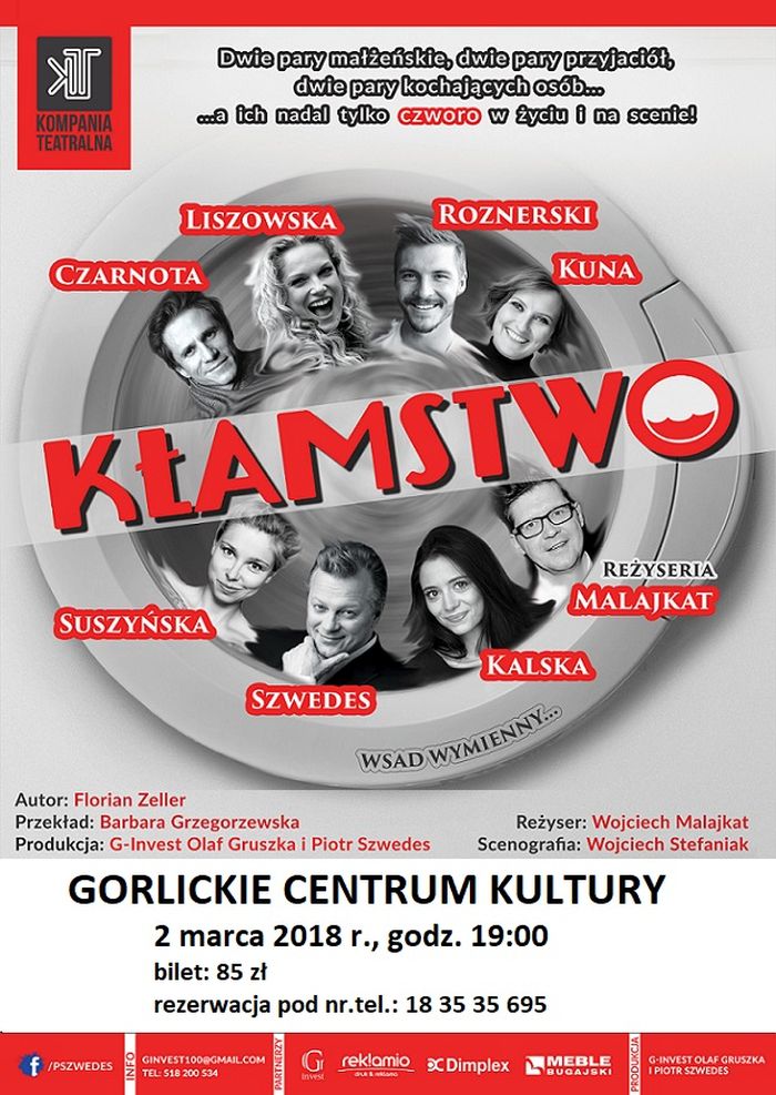 Spektakl „Kłamstwo” w GCK