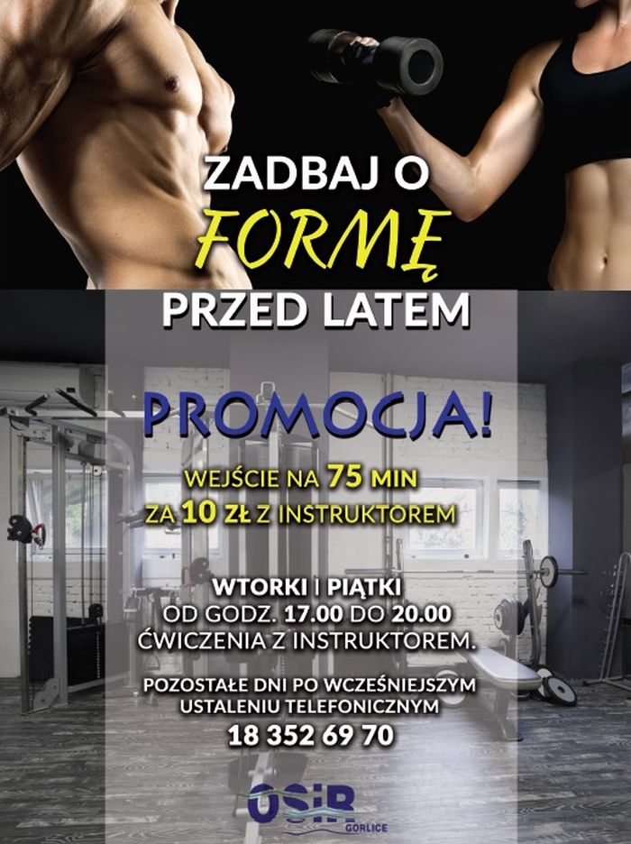 Promocja na siłowni!