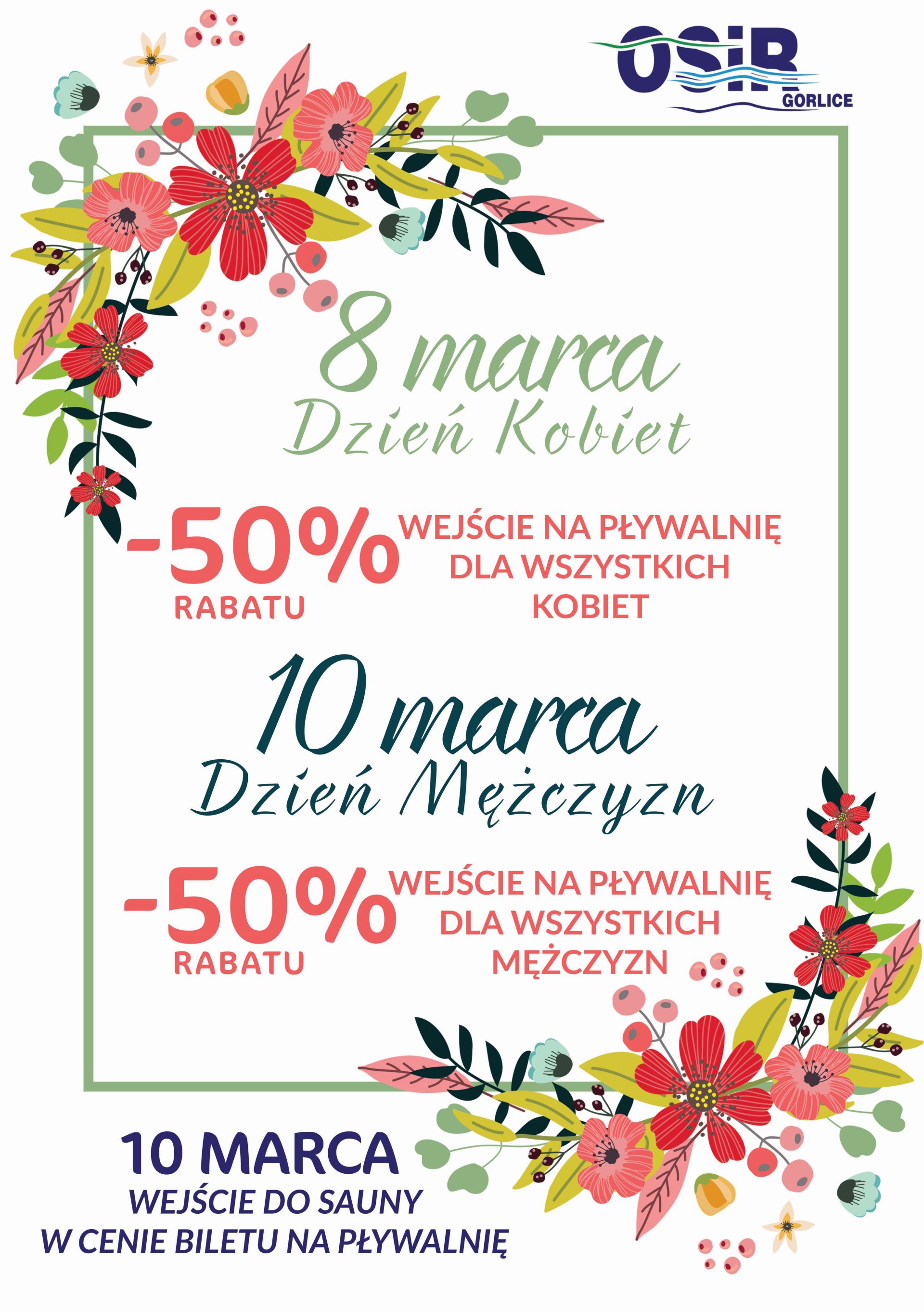 Dzień Kobiet i Dzień Mężczyzn na basenie