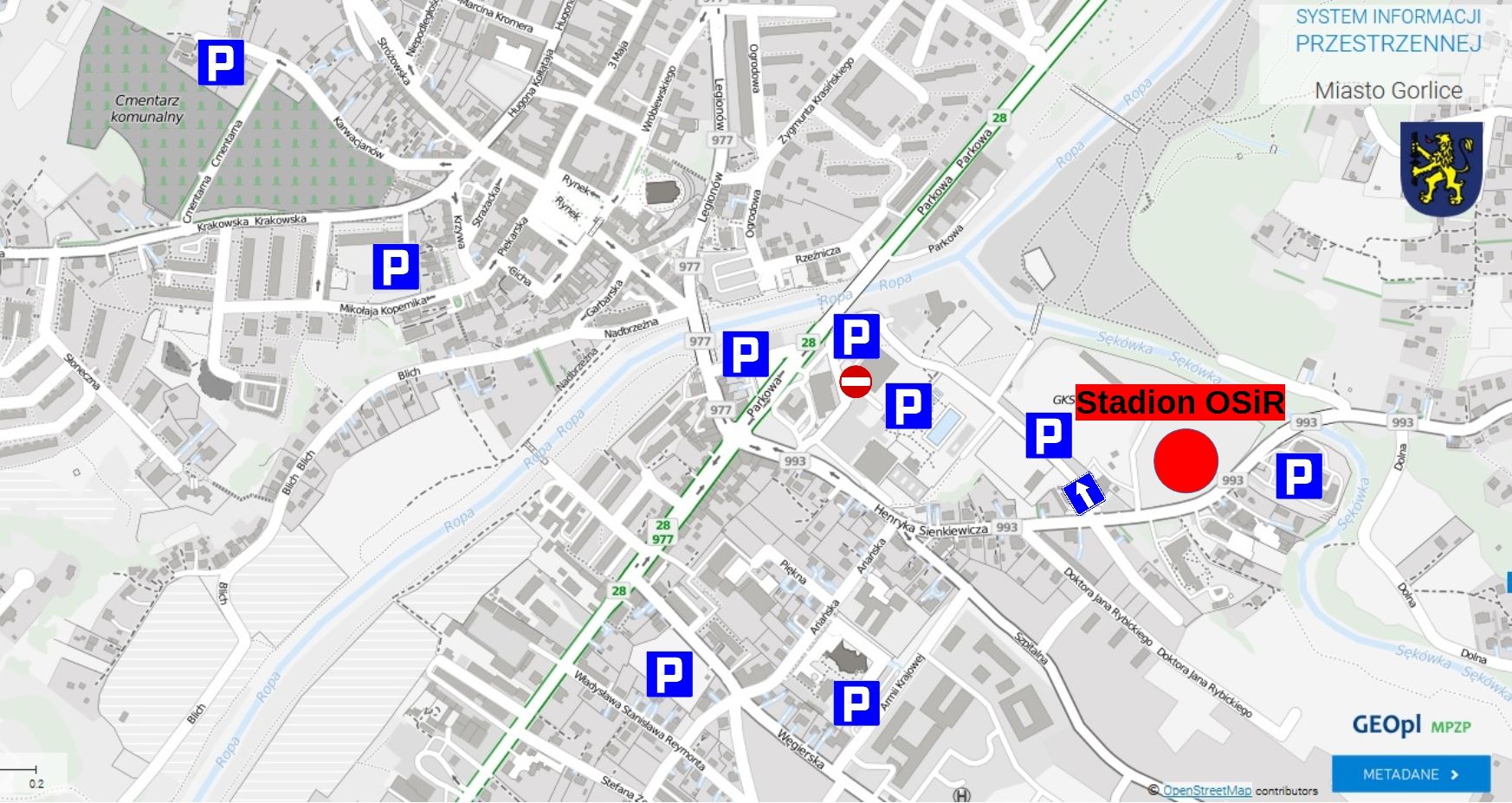 Parkingi podczas Dni Gorlic 2018