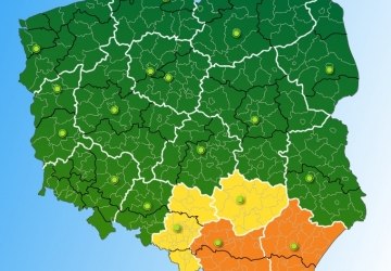 Możliwe wezbranie z przekroczeniem stanów ostrzegawczych