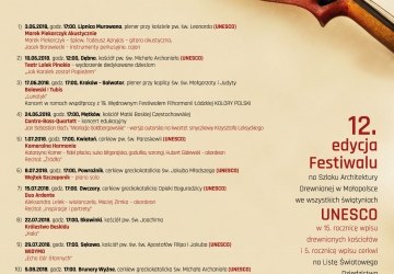 12. edycja Festiwalu Muzyka Zaklęta w Drewnie