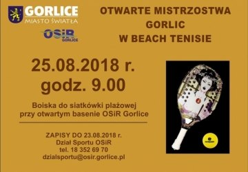 Otwarte Mistrzostwa Gorlic w Beach Tenisie