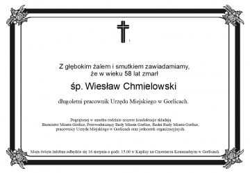 Zmarł Wiesław Chmielowski