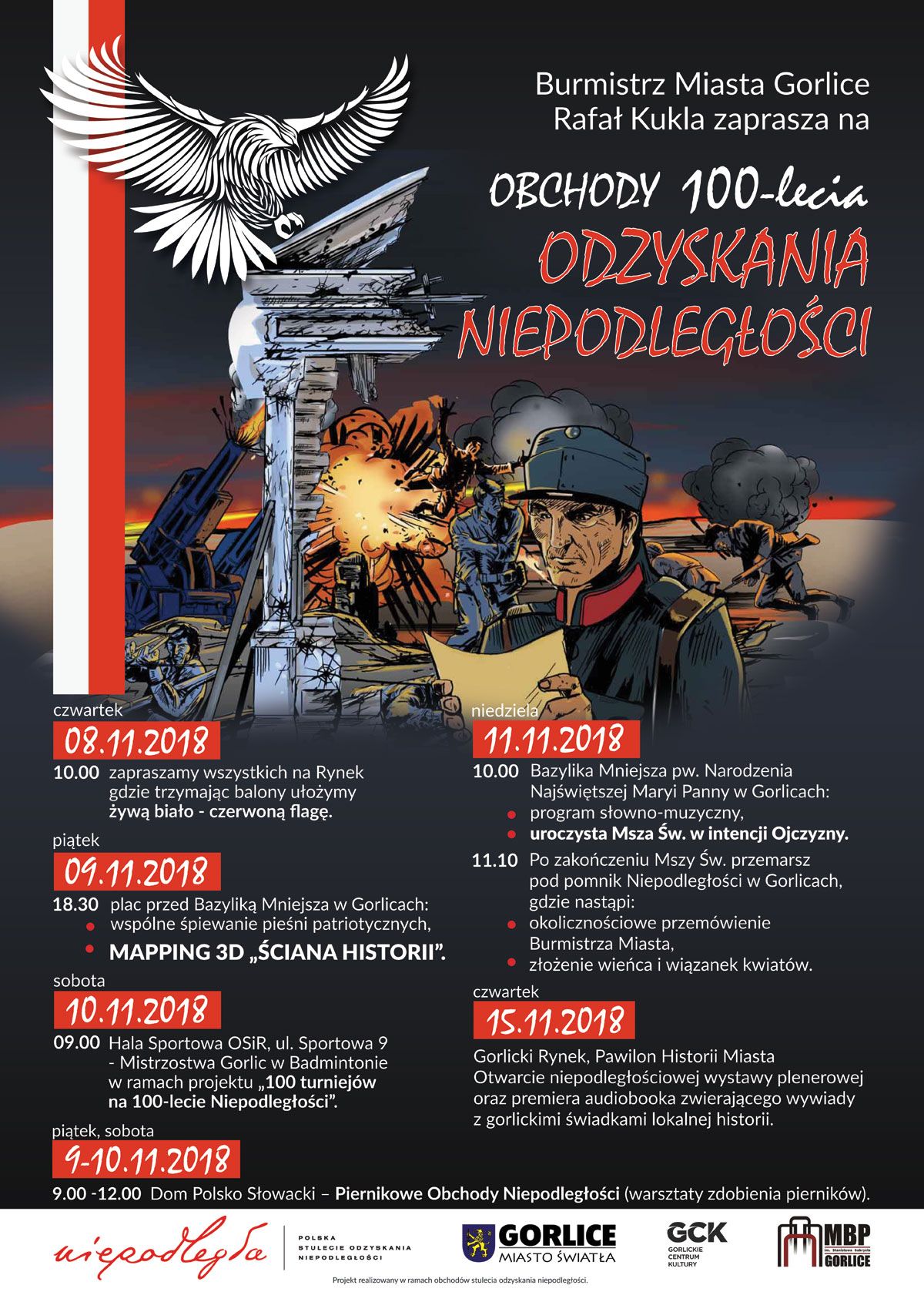 Gorlice świętują 100-lecie niepodległości!