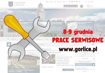Prace serwisowe na www.gorlice.pl