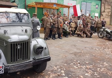Inscenizacja historyczna podczas 74. rocznicy wyzwolenia Gorlic