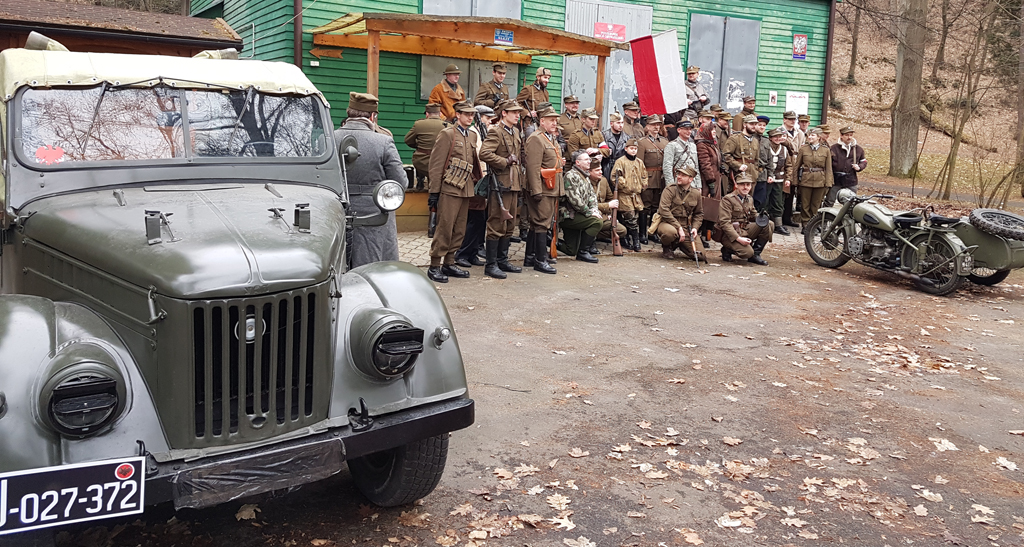 Inscenizacja historyczna podczas 74. rocznicy wyzwolenia Gorlic