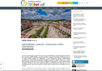 O Gorlicach przeczytają mieszkańcy Nyíregyházy