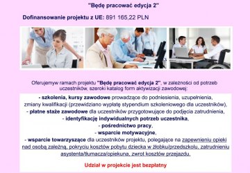 Projekt „Będę pracować edycja 2
