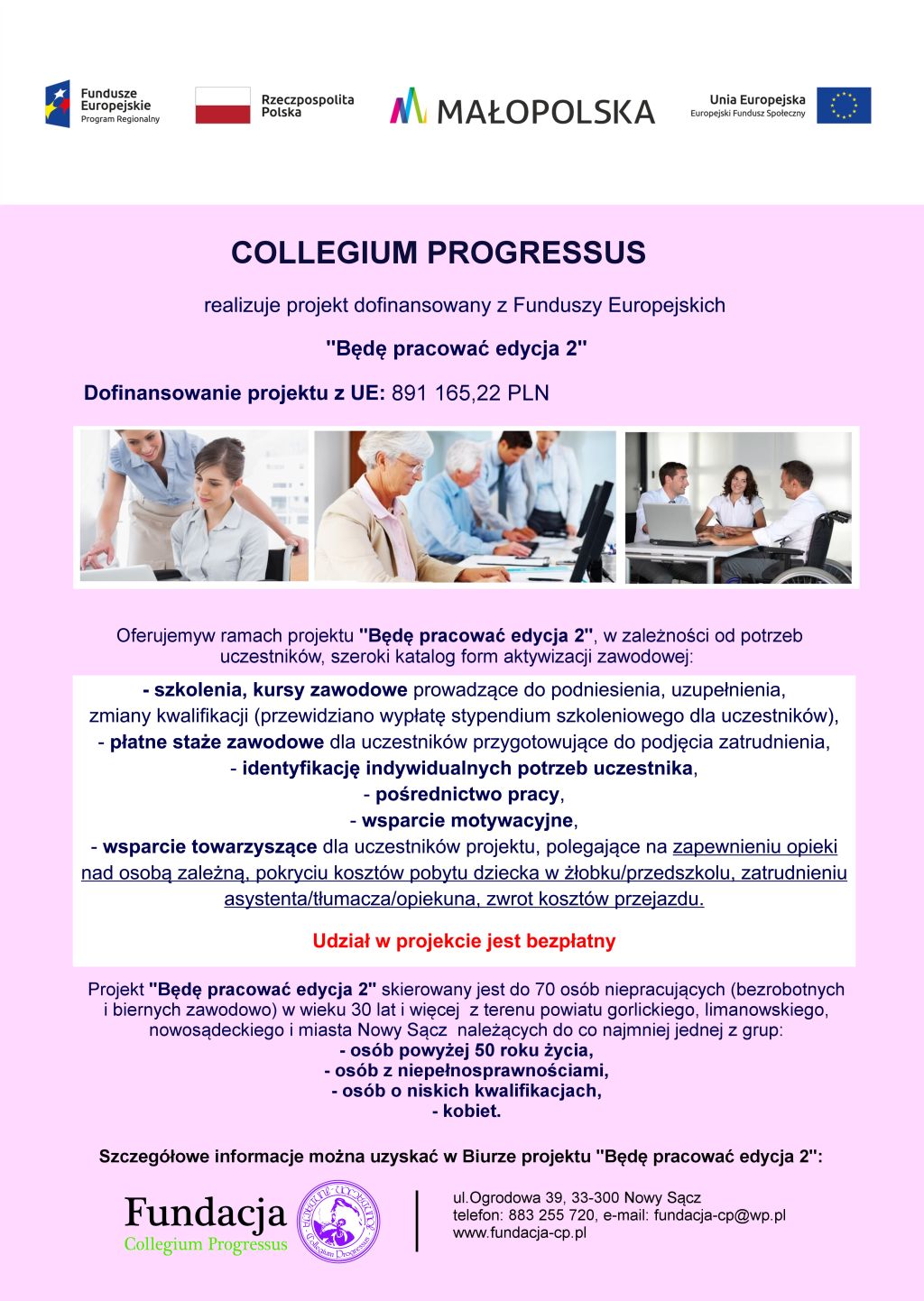 Projekt „Będę pracować edycja 2