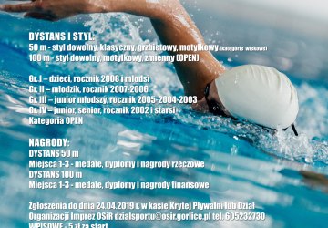 Otwarte Mistrzostwa Gorlic w pływaniu