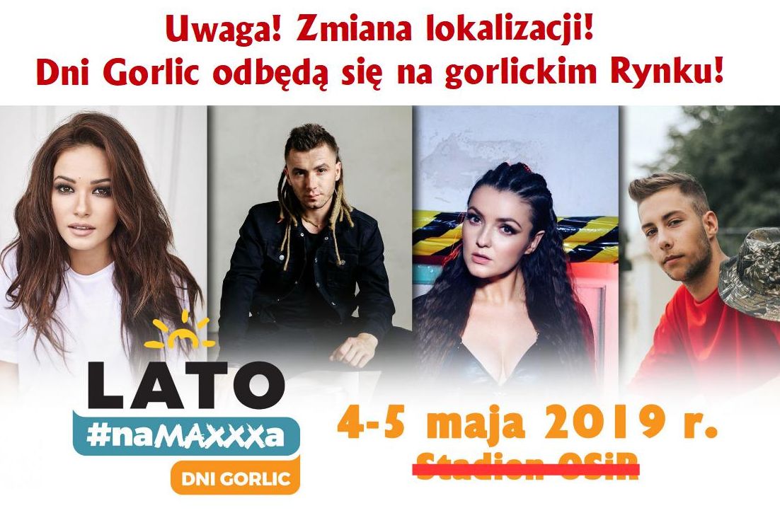 Uwaga! Zmiana lokalizacji Dni Gorlic 2019!