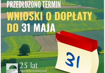 Składanie wniosków o dopłaty przedłużone do końca maja