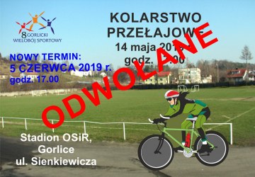 Zawody kolarski odwołane