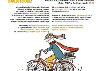 Odjazdowy Bibliotekarz - gorlicki rajd rowerowy śladami Zygmunta Haupta