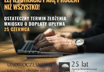 Wnioski o dopłaty jeszcze do 25 czerwca