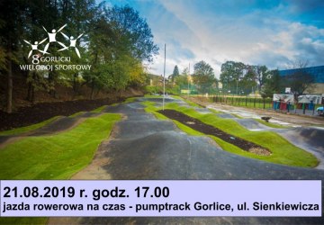 Zawody rowerowe na pumptracku w ramach GWS