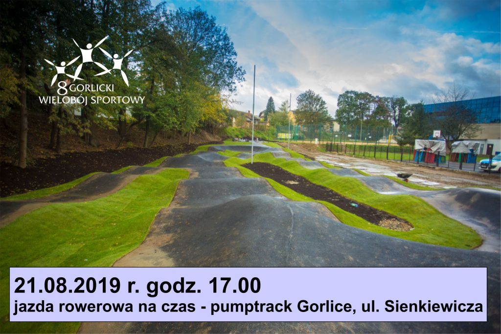 Zawody rowerowe na pumptracku w ramach GWS