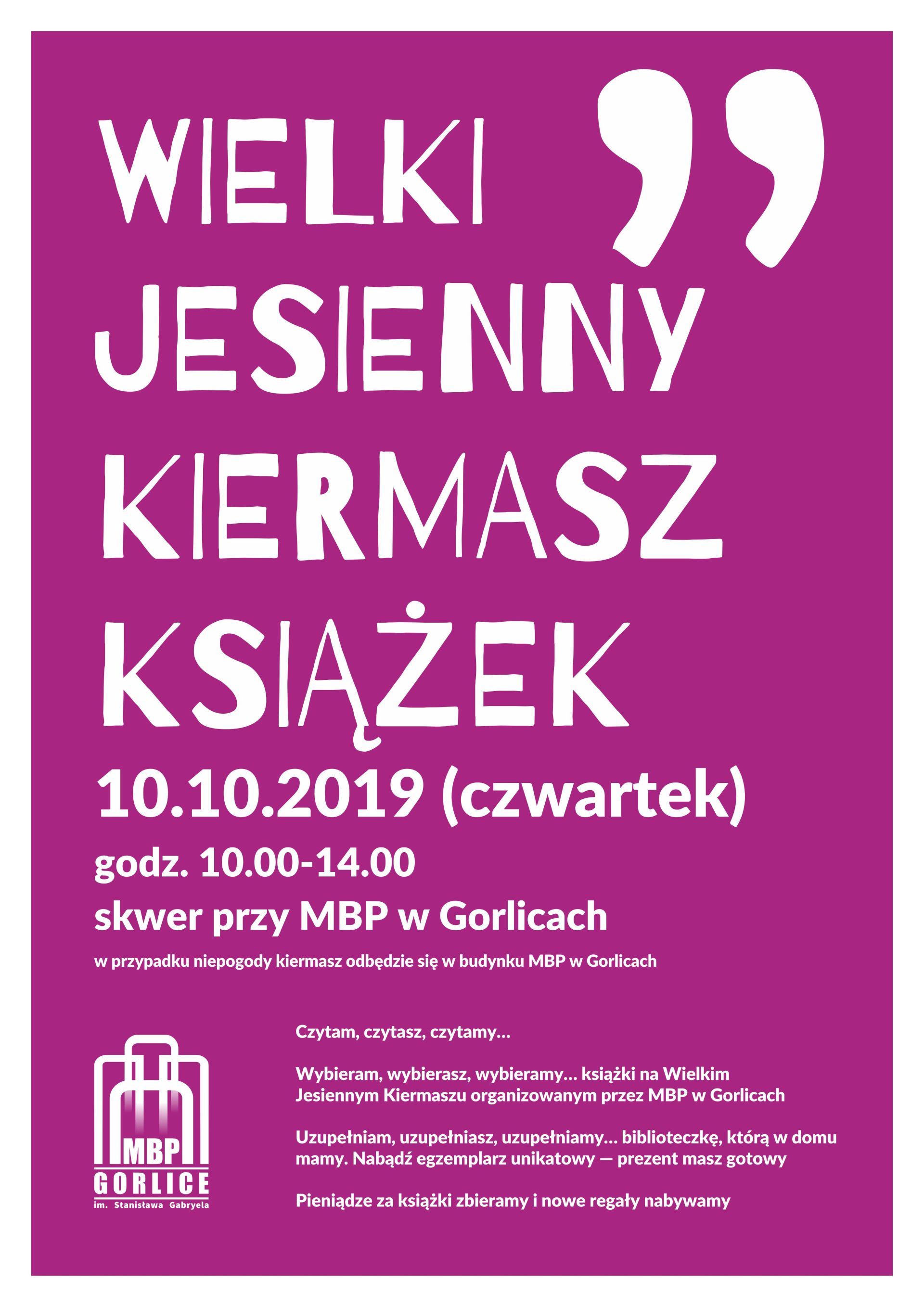 Wielki Jesienny Kiermasz Książek!