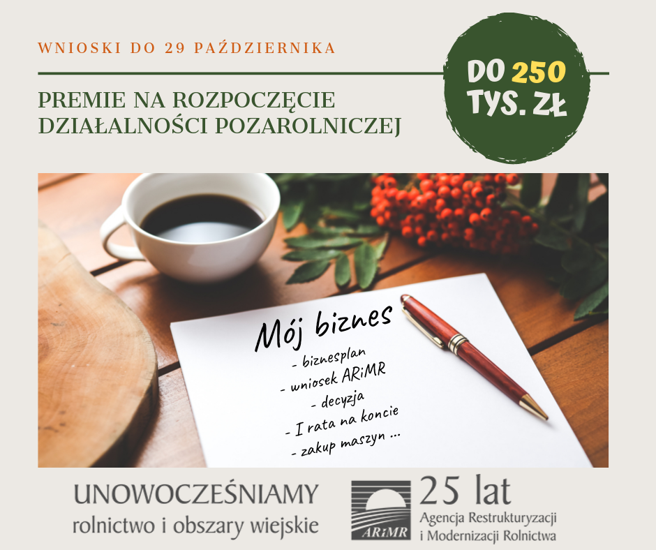 Premia na rozpoczęcie działalności pozarolniczej