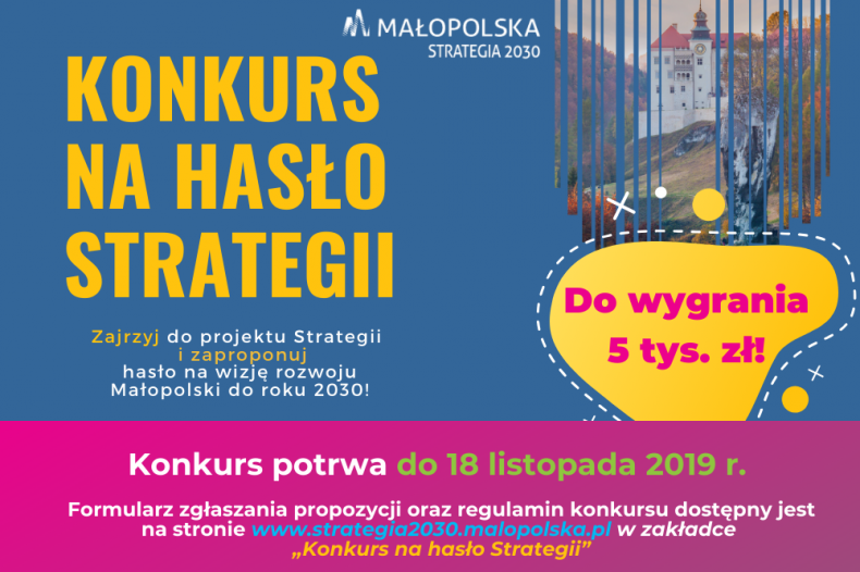 Konkurs na hasło Strategii „Małopolska 2030”