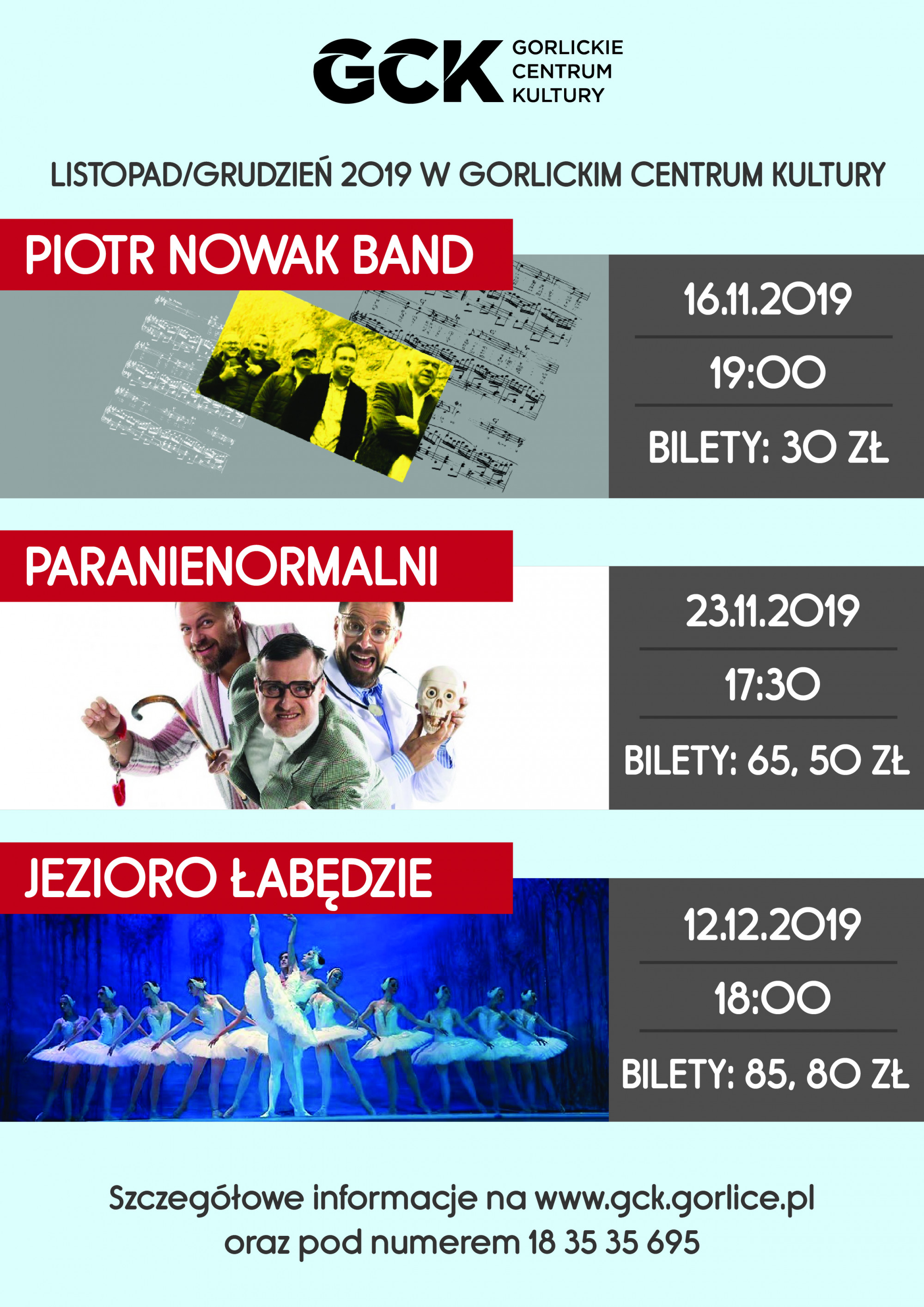 GCK zaprasza na wydarzenia