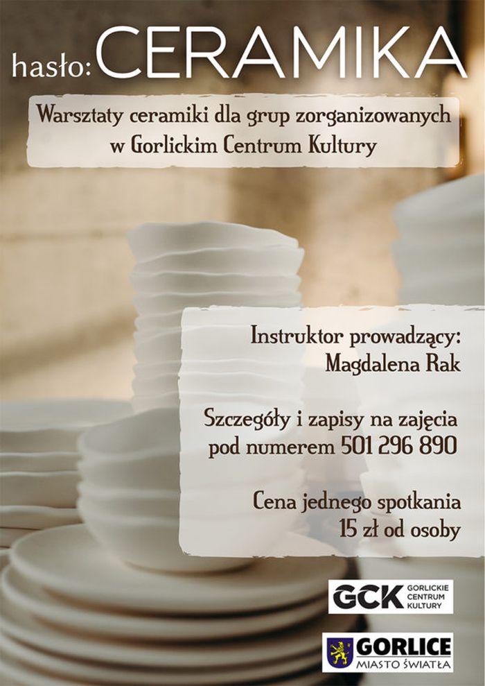 Warsztaty ceramiki w GCK
