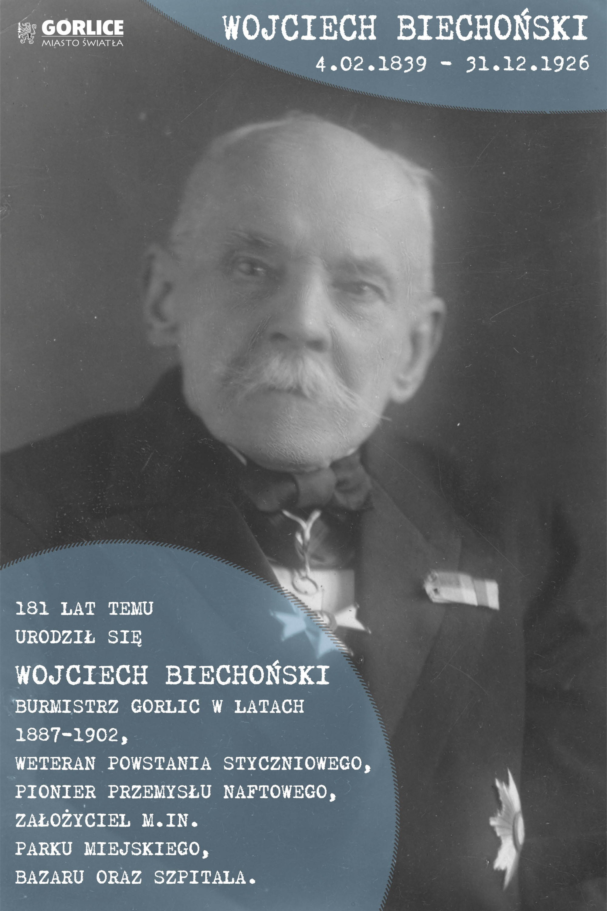181 lat temu urodził się Wojciech Biechoński