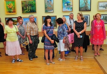Wspólny wernisaż Stefana Telepa i Grupy Plastycznej Piaseczno